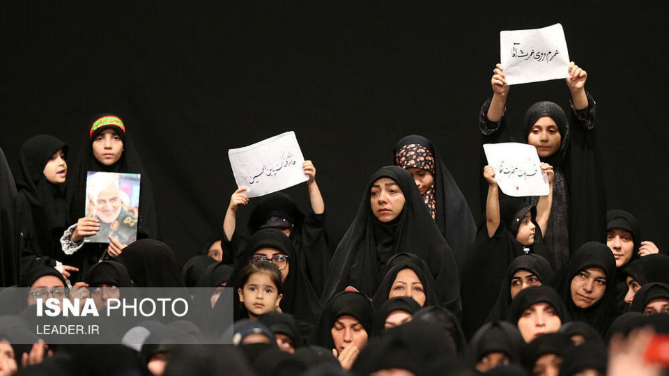 مراسم عزادارای شب عاشورای حسینی با حضور رهبر انقلاب