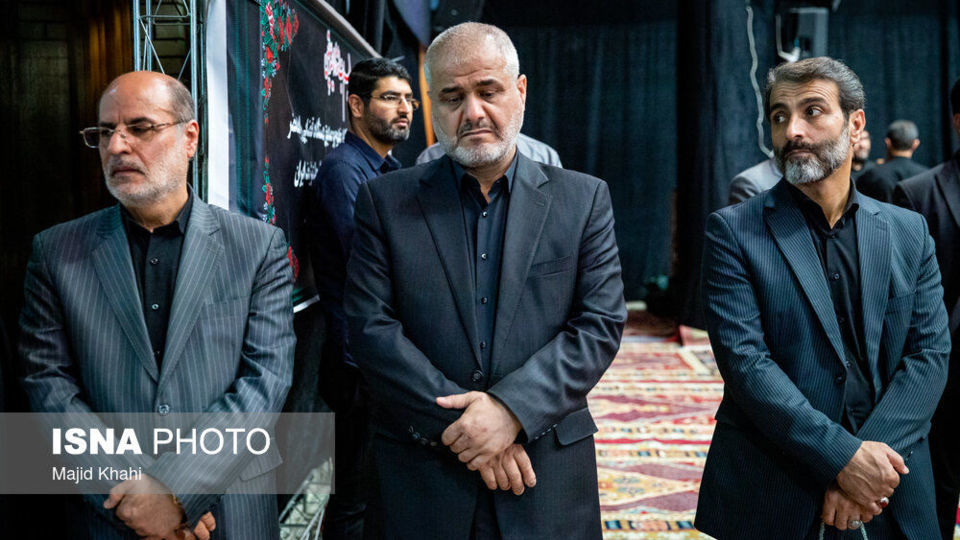 مراسم گرامیداشت شهدای حمله رژیم صهیونیستی به زندان اوین مراسم گرامیداشت شهدای حمله رژیم صهیونیستی به زندان اوین