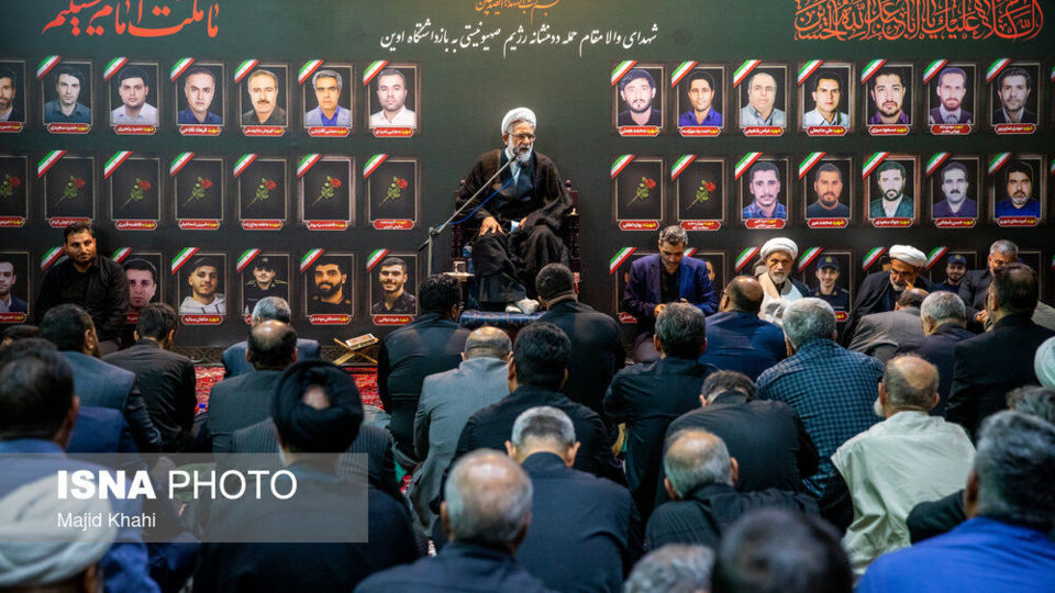 مراسم گرامیداشت شهدای حمله رژیم صهیونیستی به زندان اوین مراسم گرامیداشت شهدای حمله رژیم صهیونیستی به زندان اوین