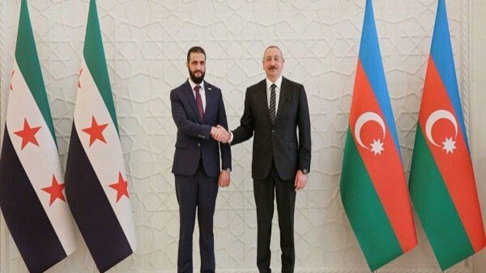 دیدار «جولانی» با «الهام علیاف» در باکو+ عکس دیدار «جولانی» با «الهام علیاف» در باکو+ عکس