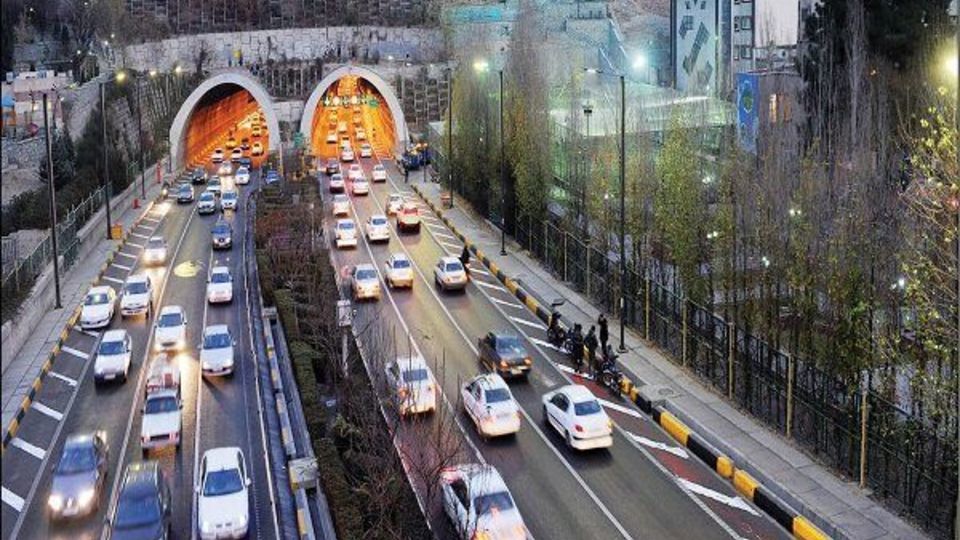 باند شمالی تونل رسالت امشب مسدود است باند شمالی تونل رسالت امشب مسدود است