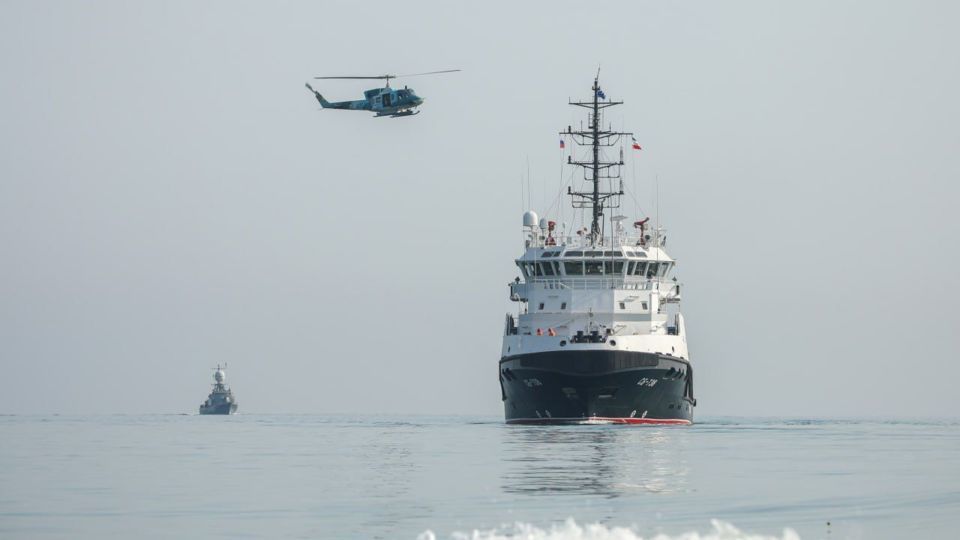 ورود شناور نیروی دریایی فدراتیو روسیه به منطقه عمومی رزمایش خزر