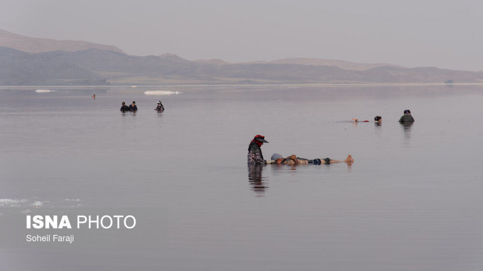 دریاچه ارومیه در آستانه خشکی کامل