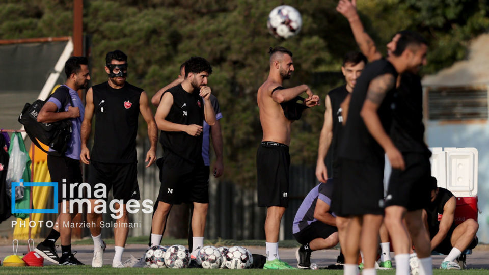 تمرین تیم فوتبال پرسپولیس
