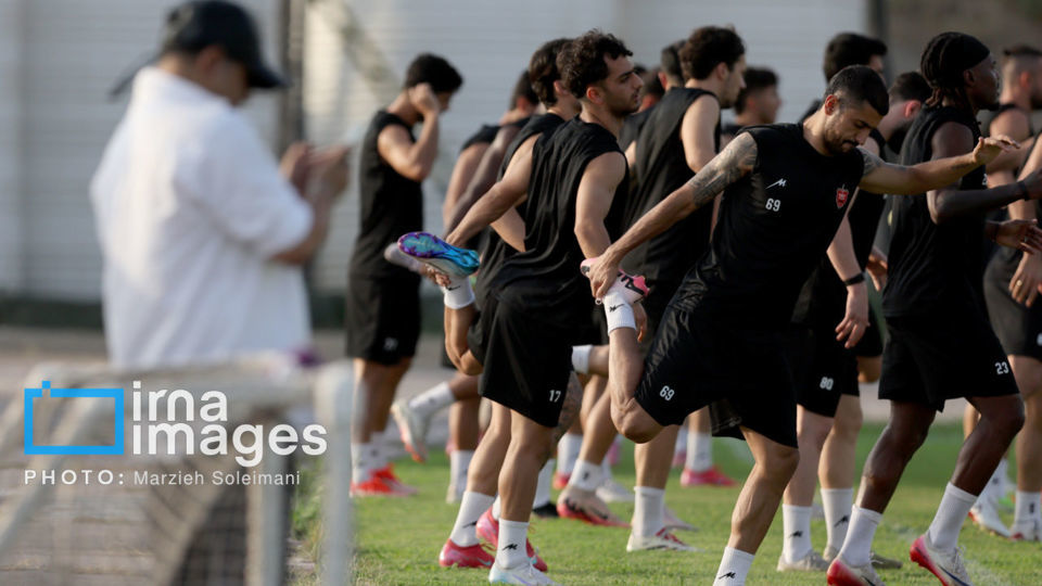 تمرین تیم فوتبال پرسپولیس