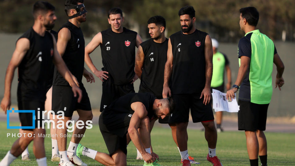 تمرین تیم فوتبال پرسپولیس
