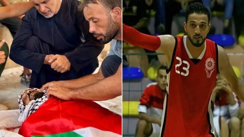 شهادت بازیکن تیم ملی بسکتبال فلسطین در خانیونس شهادت بازیکن تیم ملی بسکتبال فلسطین در خانیونس