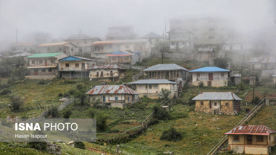 روستای «اِسپِرِز» سوادکوه بر فراز ابرها