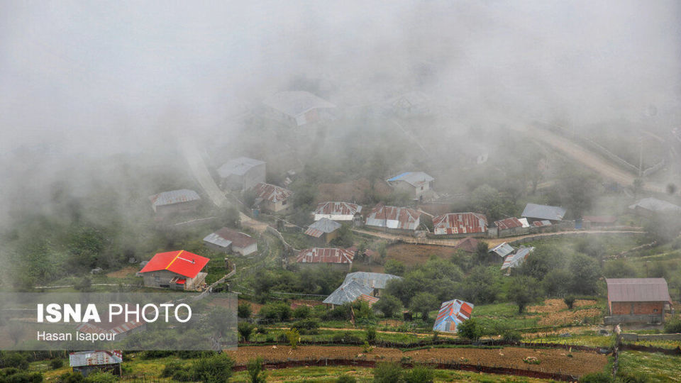 روستای «اِسپِرِز» سوادکوه بر فراز ابرها
