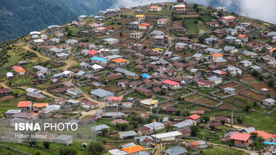 روستای «اِسپِرِز» سوادکوه بر فراز ابرها