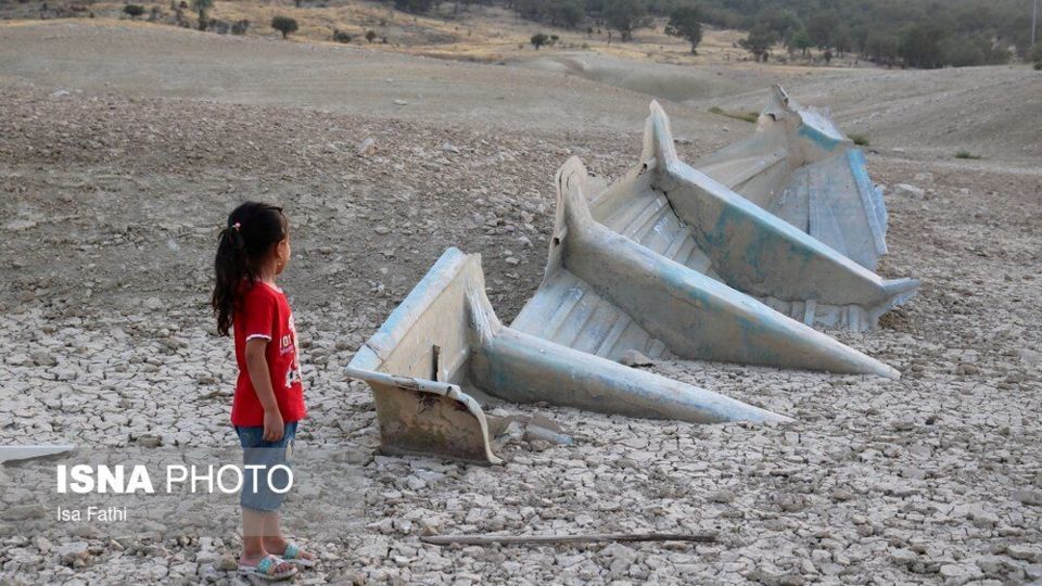 خشک شدن سد شاه قاسم - یاسوج