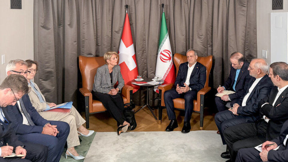 دیدار و گفتگوی روسای جمهوری ایران و سوئیس در نیویورک دیدار و گفتگوی روسای جمهوری ایران و سوئیس در نیویورک