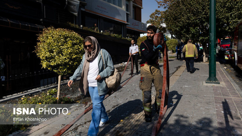 آتش‌سوزی یک رستوران در شهرک غرب