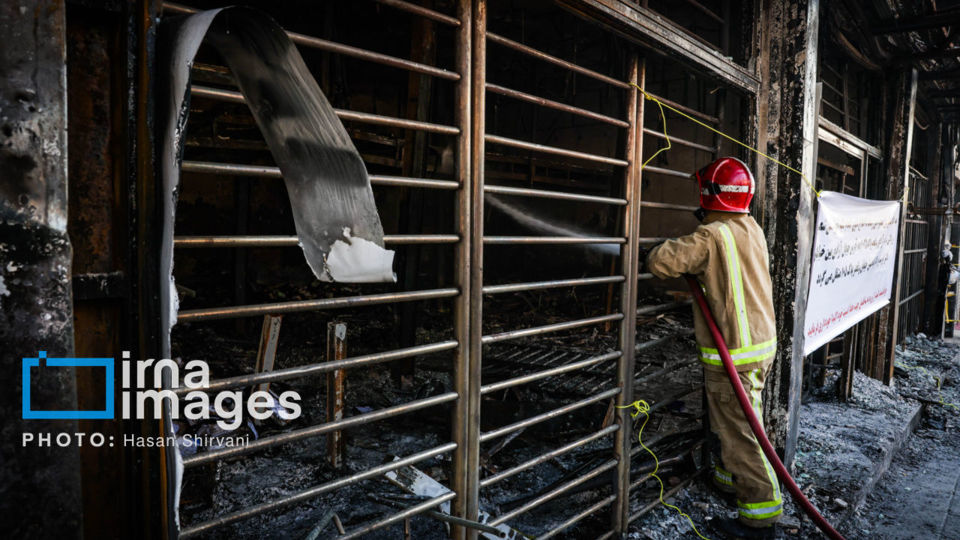 تخریب و آتش‌سوزی اموال شخصی و عمومی در تهران