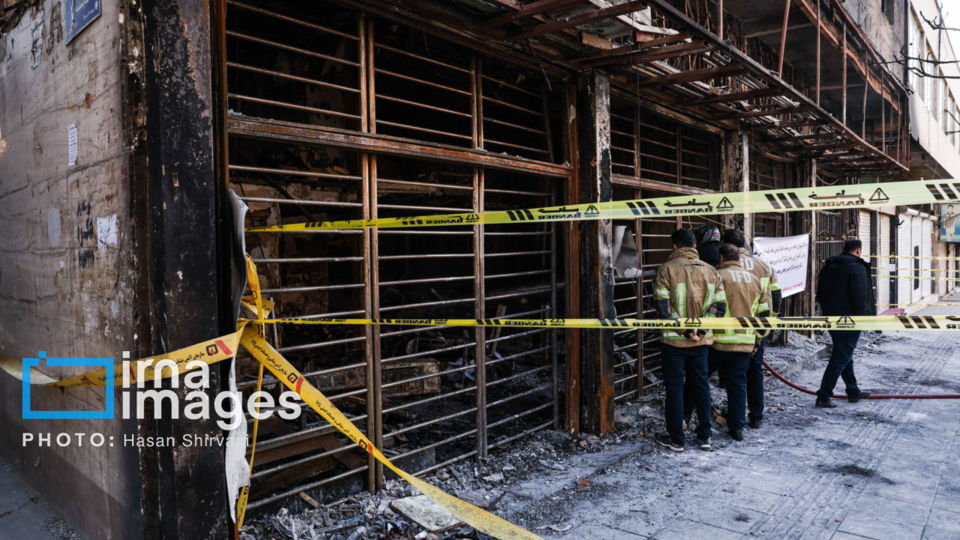 تخریب و آتش‌سوزی اموال شخصی و عمومی در تهران