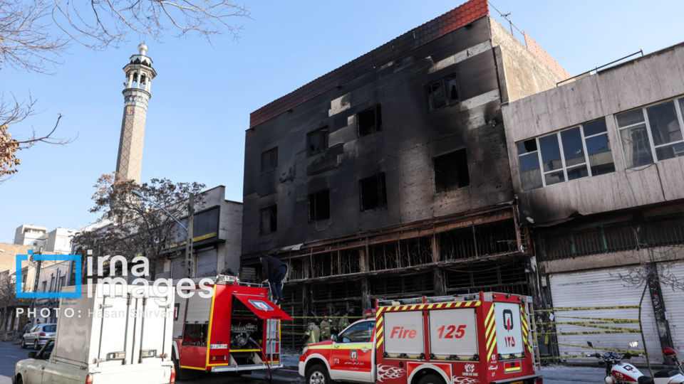 تخریب و آتش‌سوزی اموال شخصی و عمومی در تهران