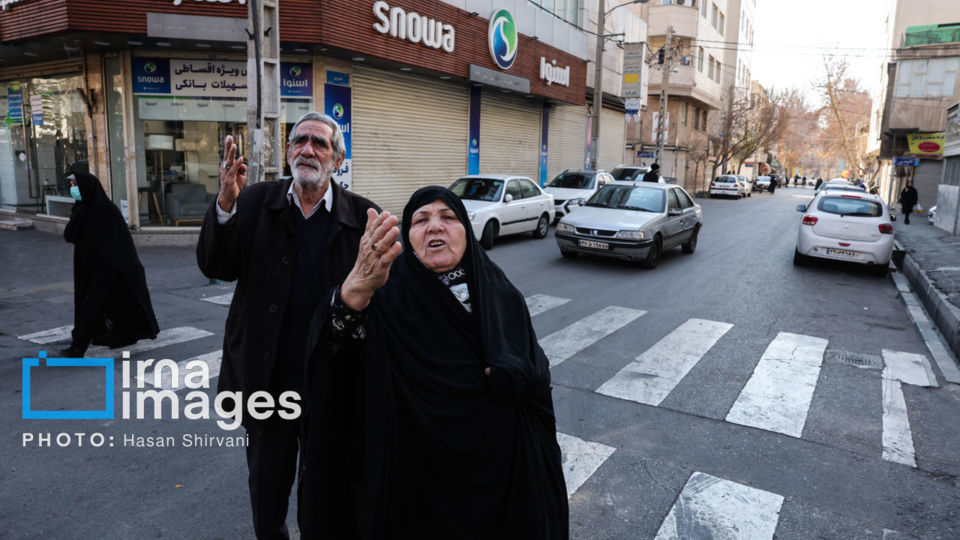 تخریب و آتش‌سوزی اموال شخصی و عمومی در تهران