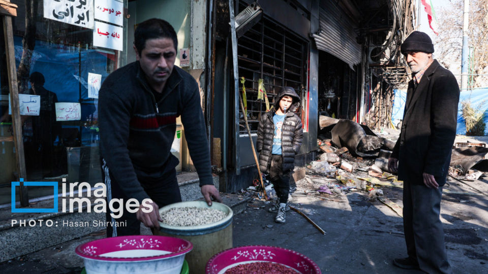 تخریب و آتش‌سوزی اموال شخصی و عمومی در تهران