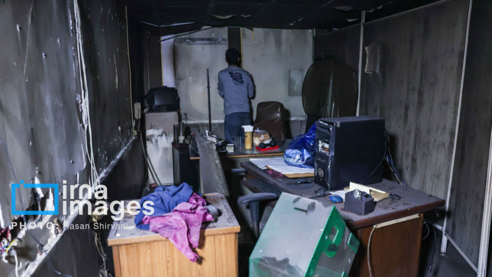 تخریب و آتش‌سوزی اموال شخصی و عمومی در تهران