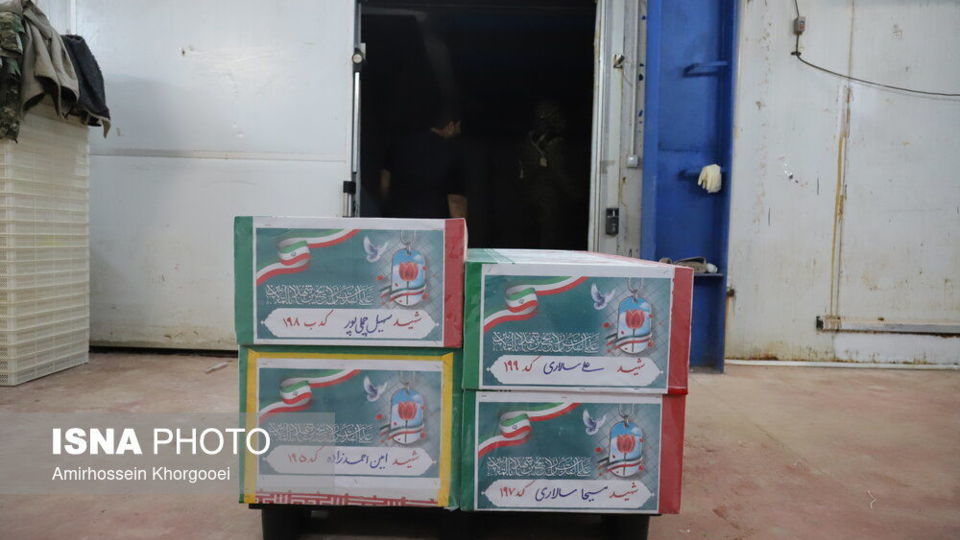 مراسم تشییع پیکر پاک دانش‌آموزان شهید - میناب