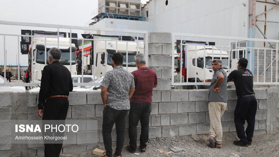 مراسم تشییع پیکر پاک دانش‌آموزان شهید - میناب