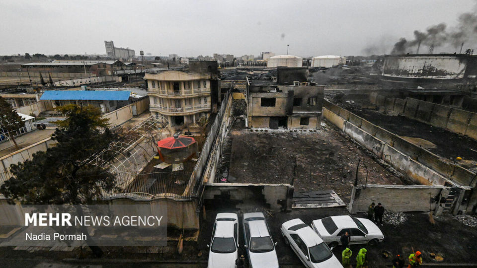 تجاوز آمریکایی - صهیونیستی به انبار نفت در کرج