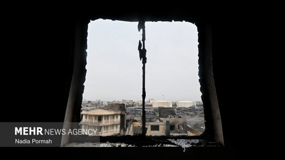 تجاوز آمریکایی - صهیونیستی به انبار نفت در کرج