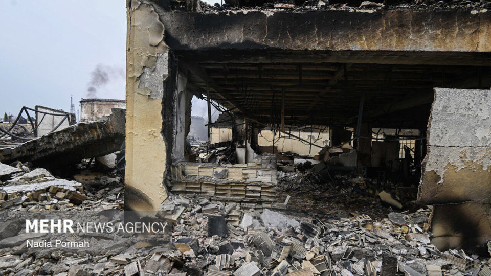 تجاوز آمریکایی - صهیونیستی به انبار نفت در کرج