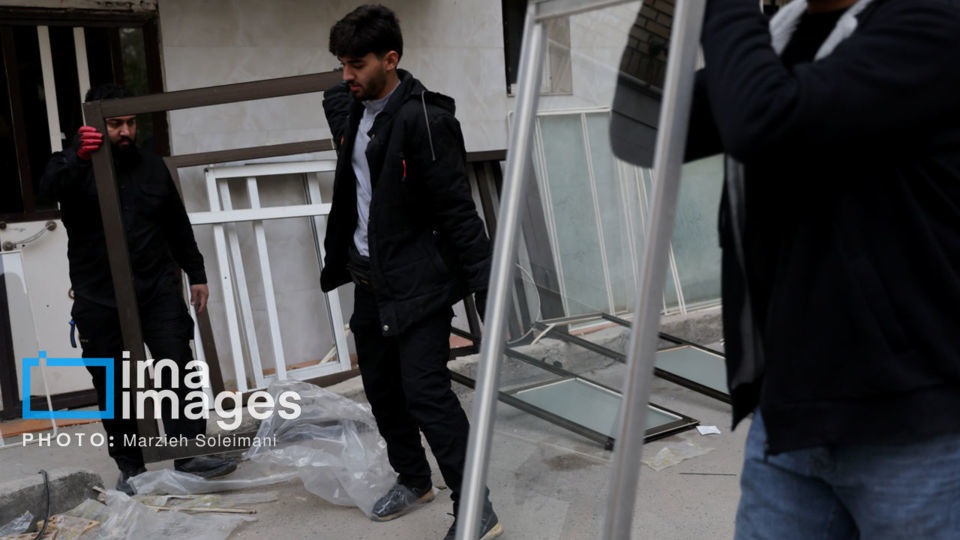 بازسازی خانه های آسیب دیده حملات آمریکایی - صهیونیستی