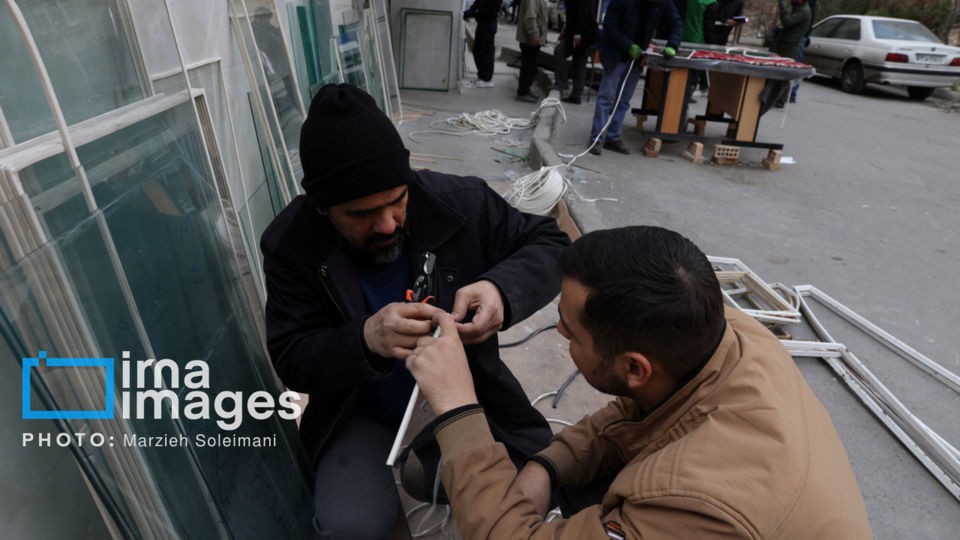 بازسازی خانه های آسیب دیده حملات آمریکایی - صهیونیستی