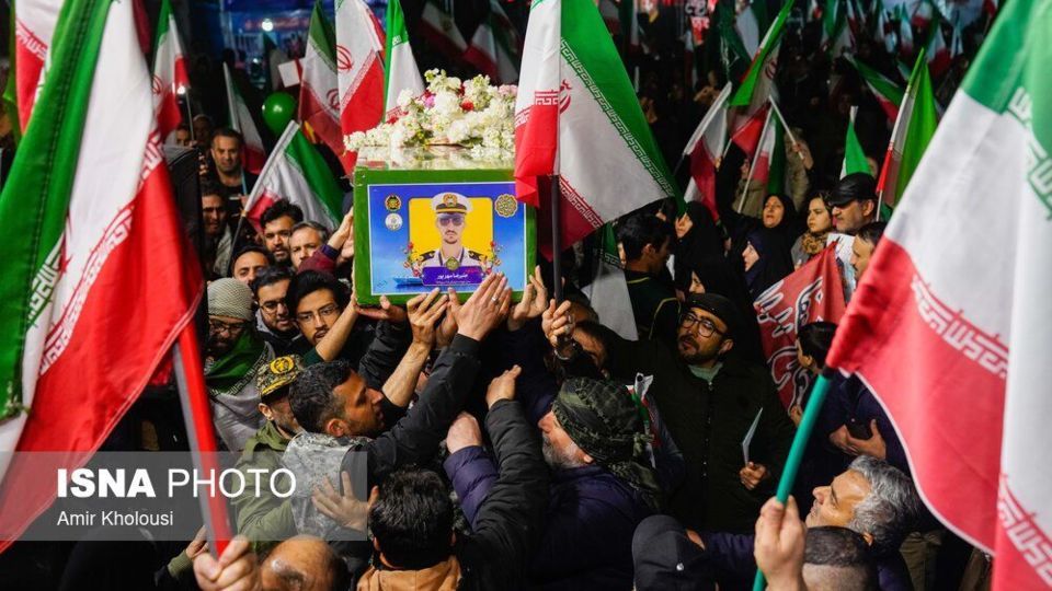 آیین وداع با پیکر شهدای ناوشکن «دنا» - تهران