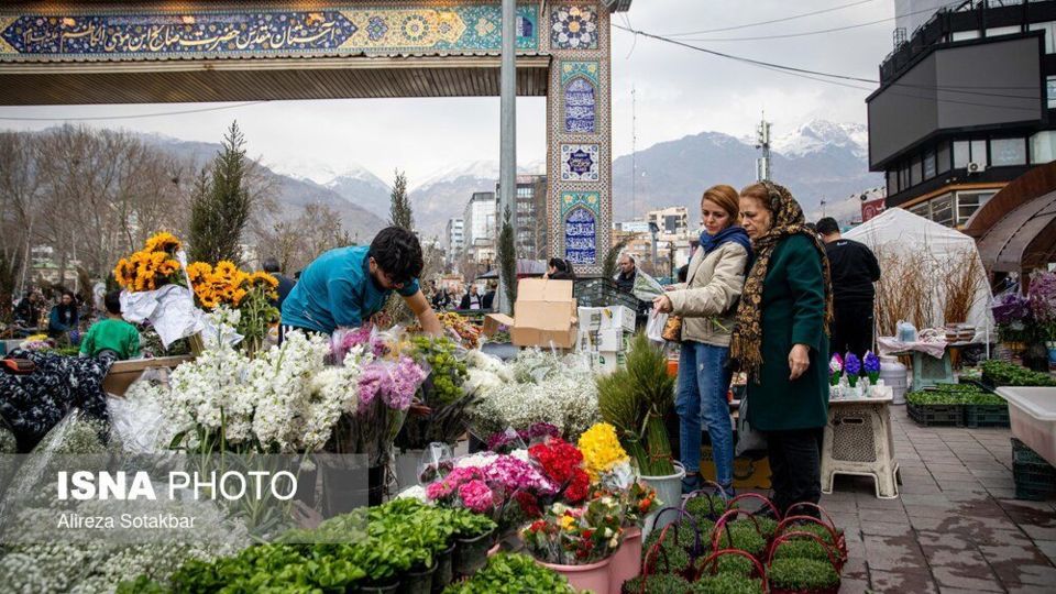 بازار تجریش در روزهای آخر اسفند 