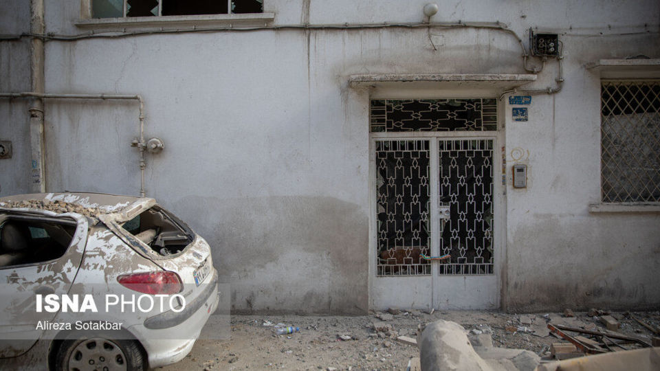 خسارات ناشی از تجاوز آمریکا و رژیم صهیونیستی به منطقه مسکونی - تهران