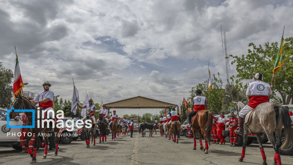 مانور امدادگران جمعیت هلال احمر