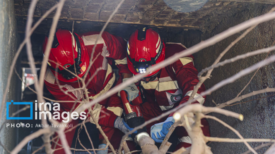 مانور امدادگران جمعیت هلال احمر