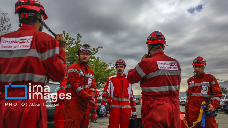 مانور امدادگران جمعیت هلال احمر