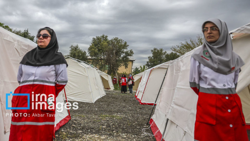 مانور امدادگران جمعیت هلال احمر