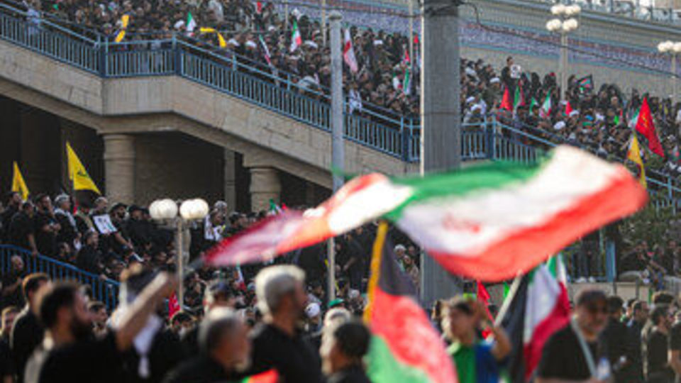 مراسم وداع با رهبر شهید انقلاب در مصلی تهران