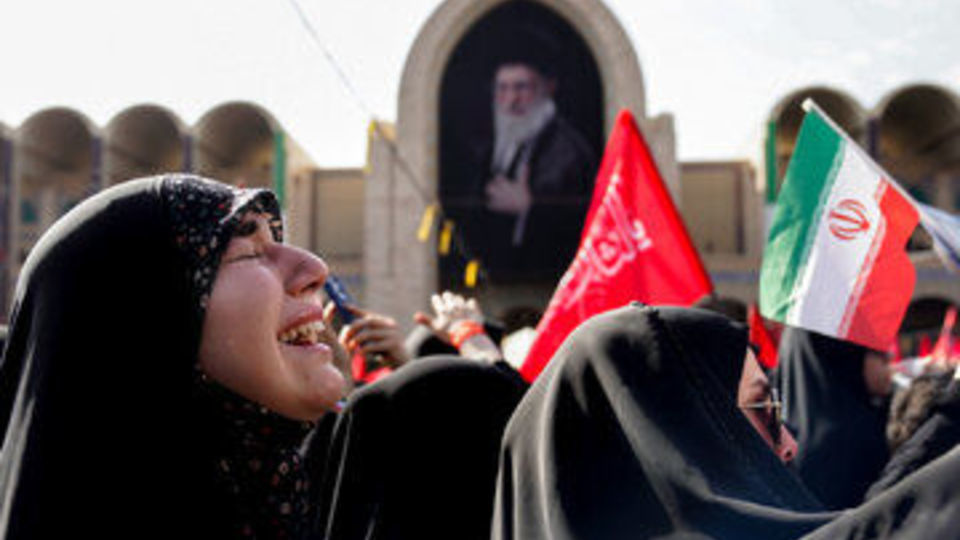 مراسم وداع با رهبر شهید انقلاب در مصلی تهران
