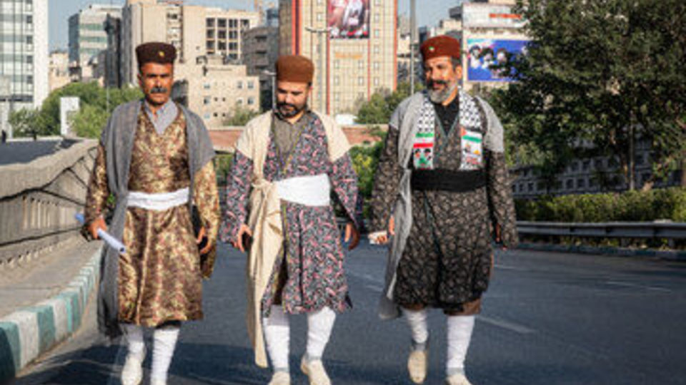 مراسم وداع با رهبر شهید انقلاب در مصلی تهران
