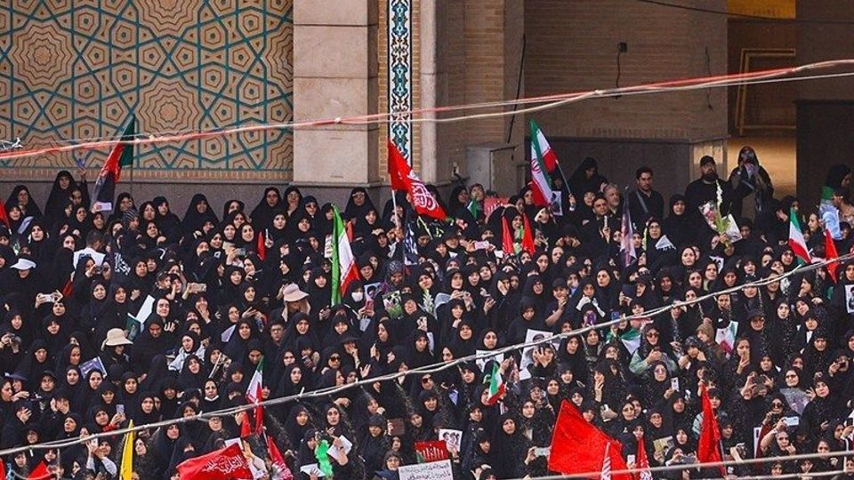 مراسم وداع با رهبر شهید انقلاب در مصلی تهران/۳