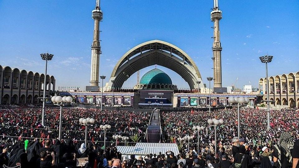 مراسم وداع با رهبر شهید انقلاب در مصلی تهران/۳