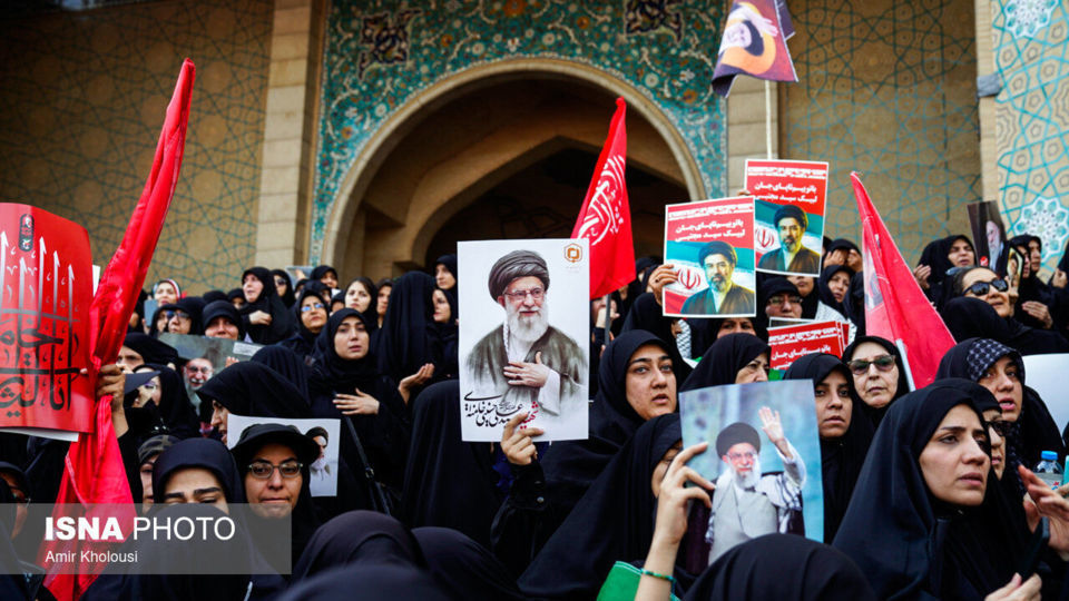مراسم وداع با رهبر شهید انقلاب در مصلی تهران/۱