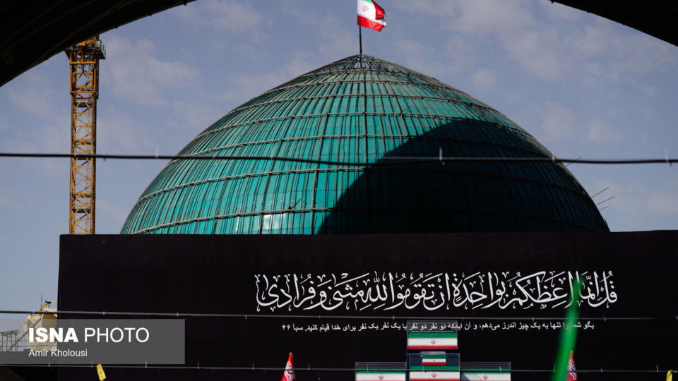 مراسم وداع با رهبر شهید انقلاب در مصلی تهران/۱