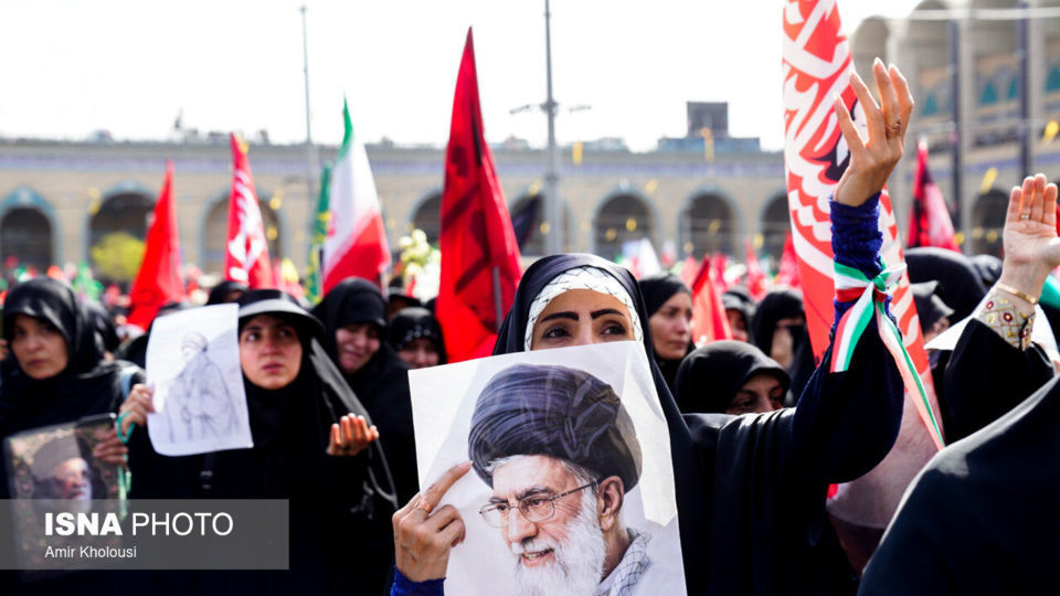 مراسم وداع با رهبر شهید انقلاب در مصلی تهران/۱