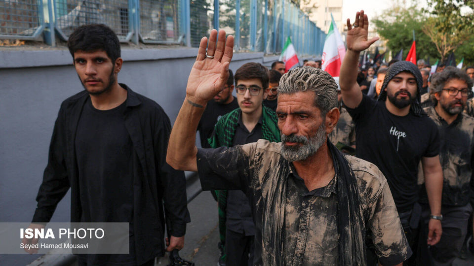 مراسم وداع با رهبر شهید انقلاب در مصلی تهران/۱