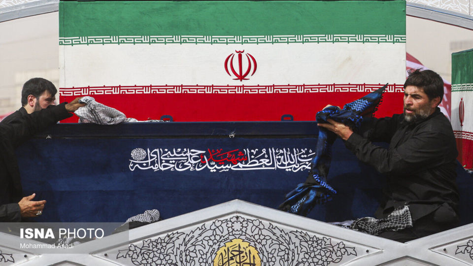 مراسم تشییع پیکر مطهر رهبر شهید انقلاب در قم 