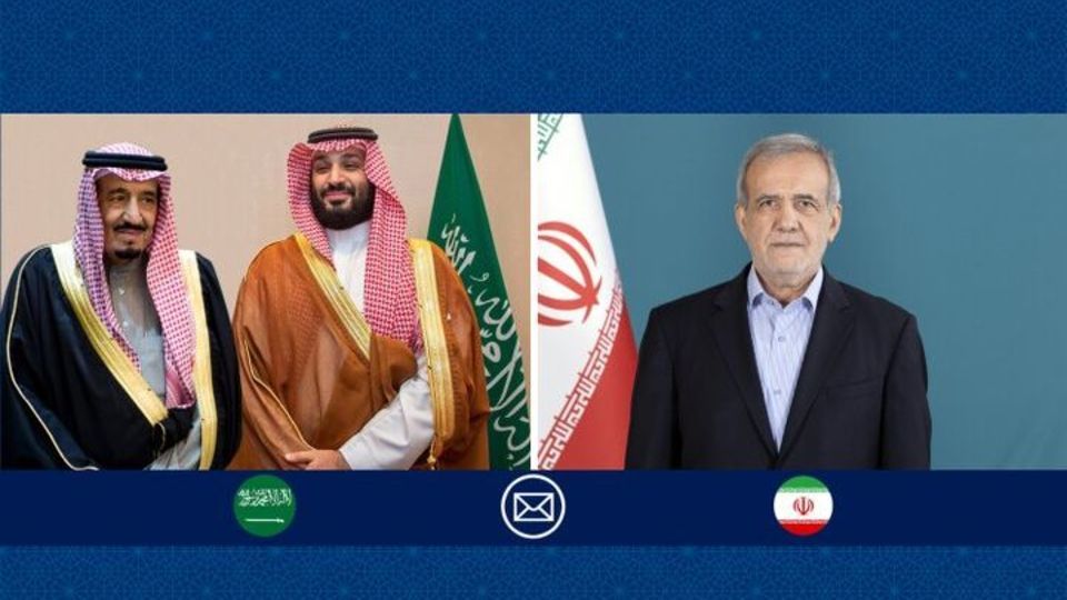 پیام پزشکیان به پادشاه و ولیعهد عربستان سعودی پیام پزشکیان به پادشاه و ولیعهد عربستان سعودی