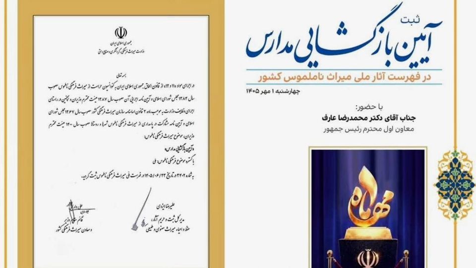 ثبت ملی آیین بازگشایی مدارس ثبت ملی آیین بازگشایی مدارس