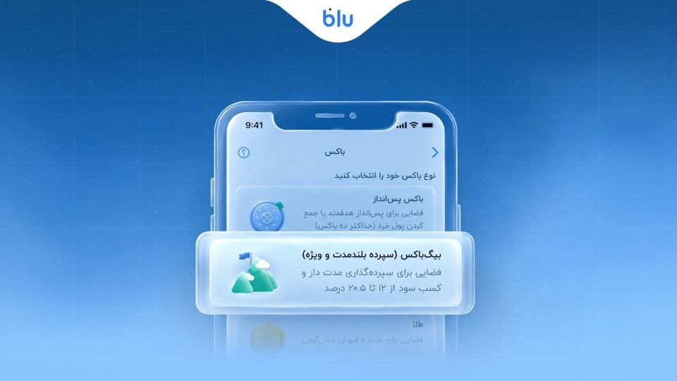 سپرده سرمایهگذاری بلندمدت بلو با ۲۰.۵ درصد سود سپرده سرمایهگذاری بلندمدت بلو با ۲۰.۵ درصد سود